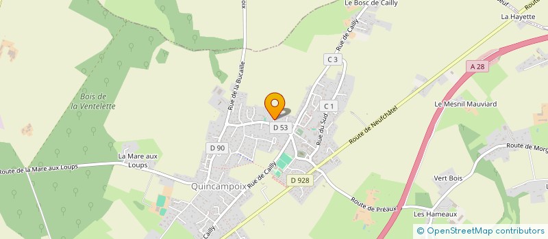 localisation de l'entreprise SCI LA BUCAILLE  QUINCAMPOIX