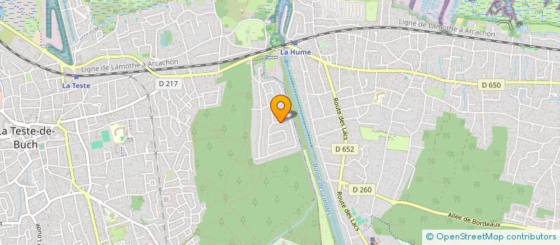 localisation de l'entreprise SCI LA BUCH DU BASSIN à LA TESTE-DE-BUCH
