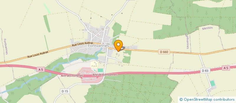 localisation de l'entreprise SCI LA BUCHERIE  FONTVANNES