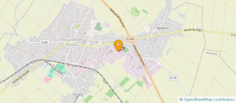 localisation de l'entreprise SCI LA BUGARDINE  NEUVILLE-DE-POITOU