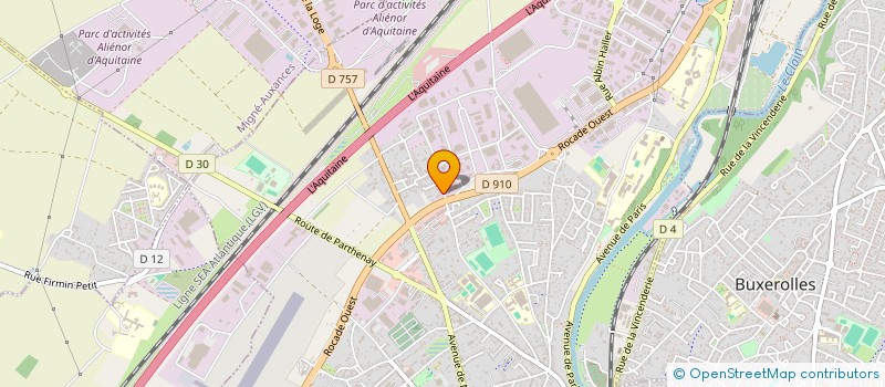 localisation de l'entreprise SCI LA BUGELIERE à POITIERS