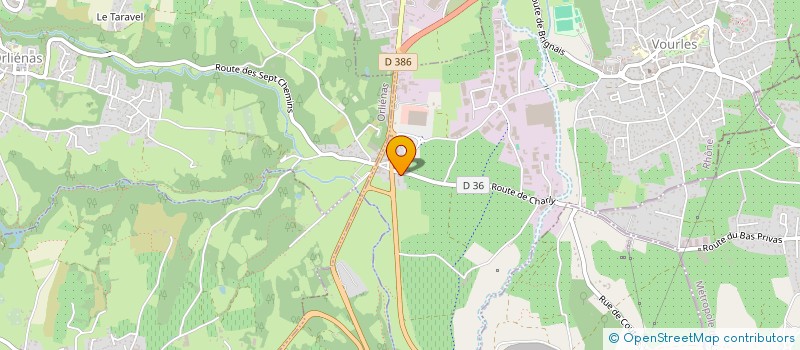 localisation de l'entreprise SCI LA BUISSIERE  VOURLES