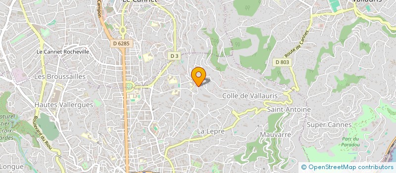 localisation de l'entreprise SCI LA BUISSIERE à CANNES
