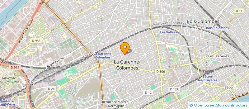 localisation de l'entreprise SCI LA BUISSONNIERE à LA GARENNE-COLOMBES