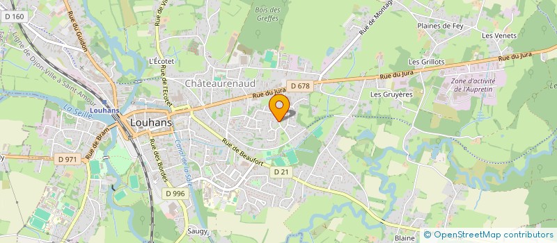 localisation de l'entreprise SCI LA BUISSONNIERE à LOUHANS