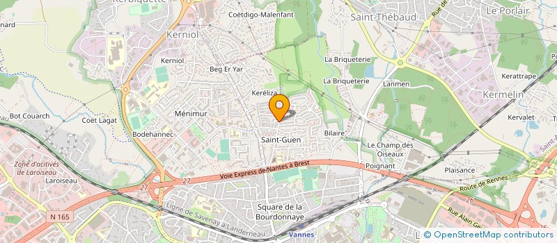 localisation de l'entreprise SCI LA BULLE à VANNES