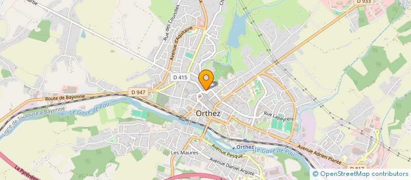 localisation de l'entreprise SCI LA BULLE  ORTHEZ