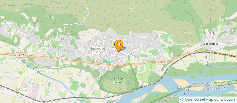 localisation de l'entreprise SCI LA BURLIERE  MERINDOL