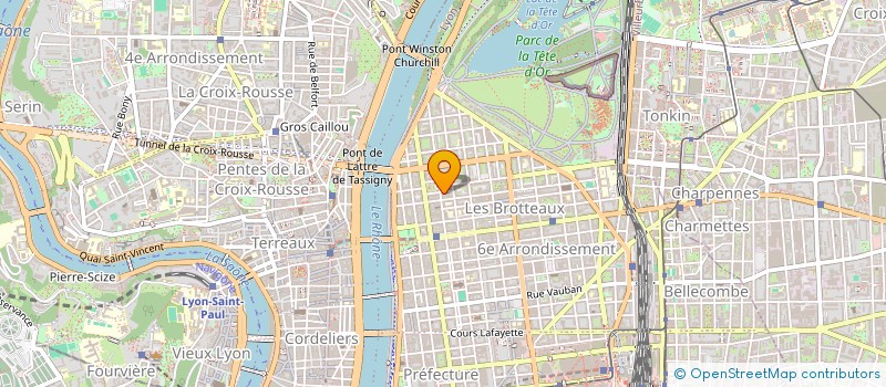 localisation de l'entreprise SCI LA BUSSIERE  LYON