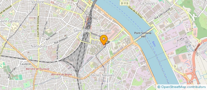 localisation de l'entreprise SCI LA BUTTE  BORDEAUX