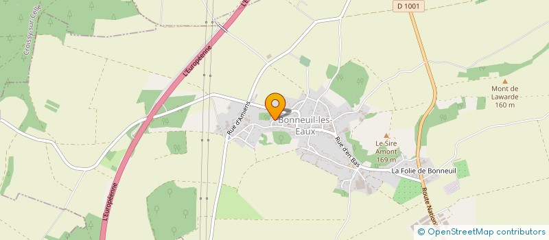 localisation de l'entreprise SCI LA BUTTE  BONNEUIL-LES-EAUX