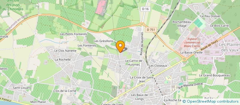 localisation de l'entreprise SCI LA BUTTE  CHINON