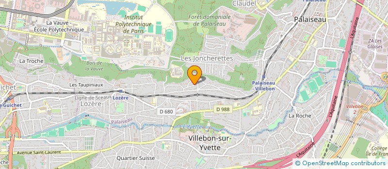 localisation de l'entreprise SCI LA BUTTE DE RHEIMS à PALAISEAU