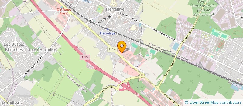 localisation de l'entreprise SCI LA BUTTE DES VIGNOBLES  NESLES-LA-VALLEE