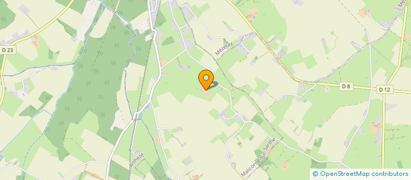 localisation de l'entreprise SCI LA BUZARDIERE  MALICORNE SUR SARTHE