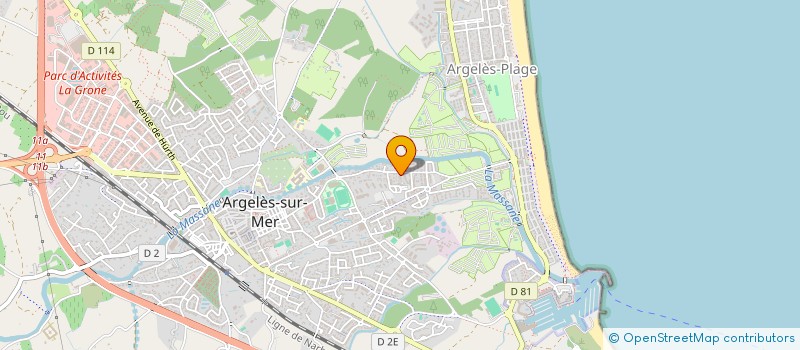 localisation de l'entreprise SCI LA.CA.SA.  ARGELES-SUR-MER