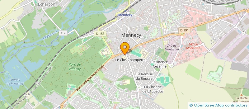 localisation de l'entreprise SCI LA CABANE à MENNECY