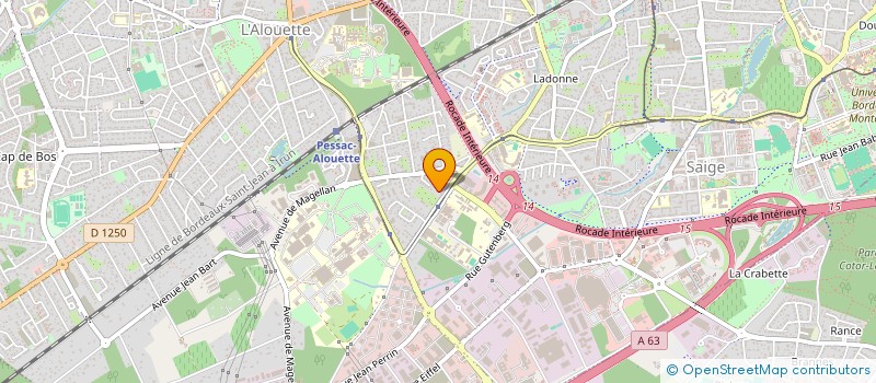 localisation de l'entreprise SCI LA CABANE  PESSAC