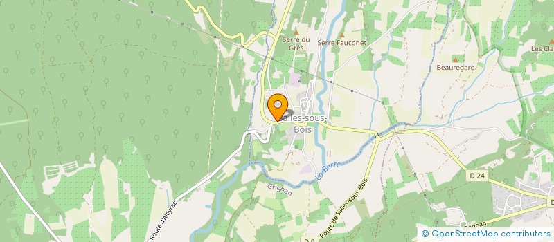 localisation de l'entreprise SCI LA CABANE  SALLES-SOUS-BOIS