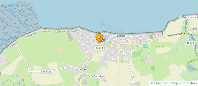 localisation de l'entreprise SCI LA CABANE  GRANDCAMP-MAISY