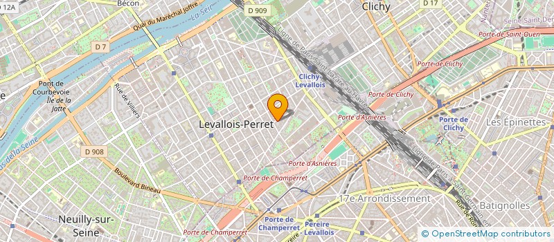 localisation de l'entreprise SCI LA CABANE à LEVALLOIS-PERRET