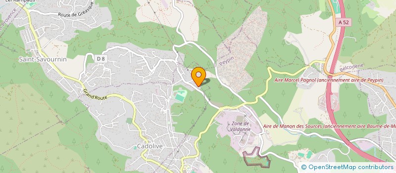 localisation de l'entreprise SCI LA CABANE  CADOLIVE