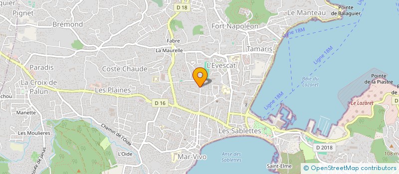 localisation de l'entreprise SCI LA CABANE DE TIBO à LA SEYNE-SUR-MER