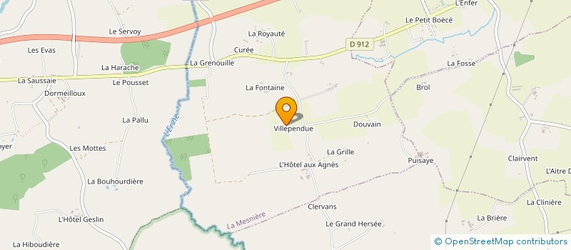 localisation de l'entreprise SCI LA CABANE DU VILAIN PENDU à LA MESNIERE
