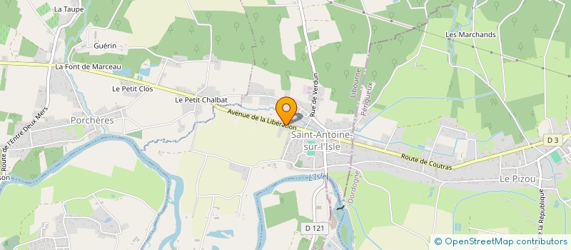 localisation de l'entreprise SCI LA CABANE EN PIERRE  SAINT-ANTOINE-SUR-L'ISLE