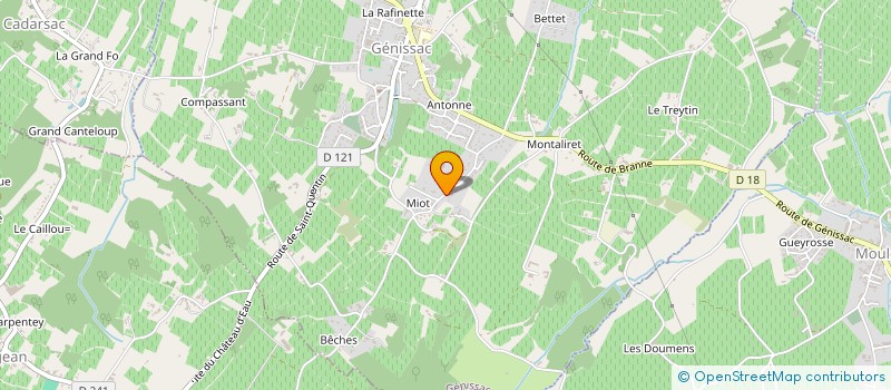 localisation de l'entreprise SCI LA CABANNE  GENISSAC