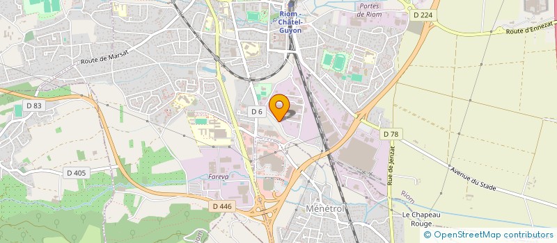 localisation de l'entreprise SCI LA CABLERIE  RIOM