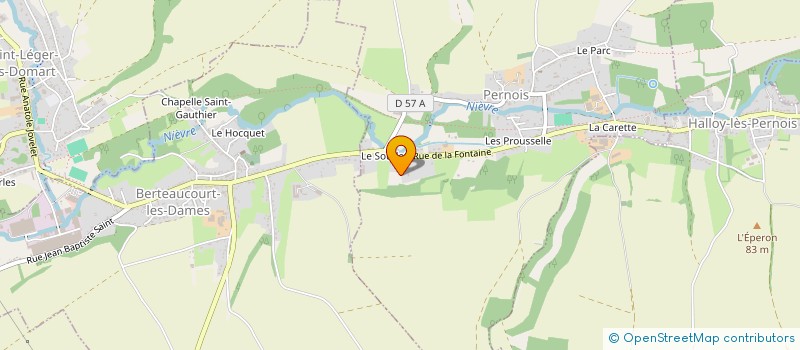 localisation de l'entreprise SCI LA CABOCHE  PERNOIS