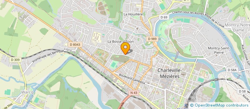 localisation de l'entreprise SCI LA CACHETTE à CHARLEVILLE-MEZIERES