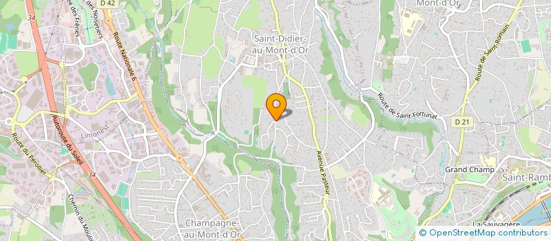 localisation de l'entreprise SCI LA CACHETTE  SAINT-DIDIER-AU-MONT-D'OR