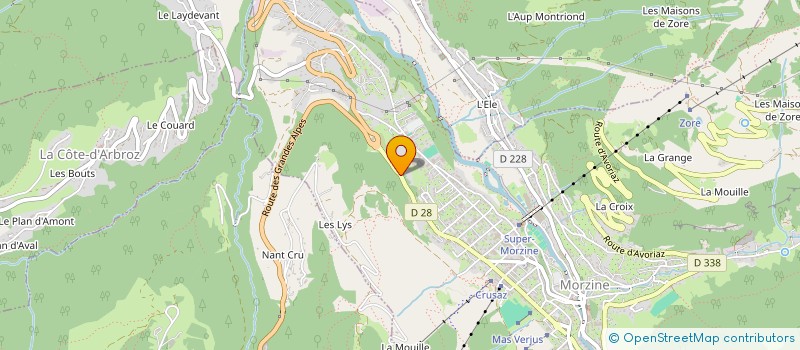 localisation de l'entreprise SCI LA CACHETTE DES HAUTS JOUX  MORZINE