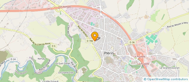 localisation de l'entreprise SCI LA CADENE  PLERIN