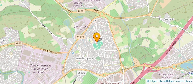 localisation de l'entreprise SCI LA CADOULE à VENDARGUES
