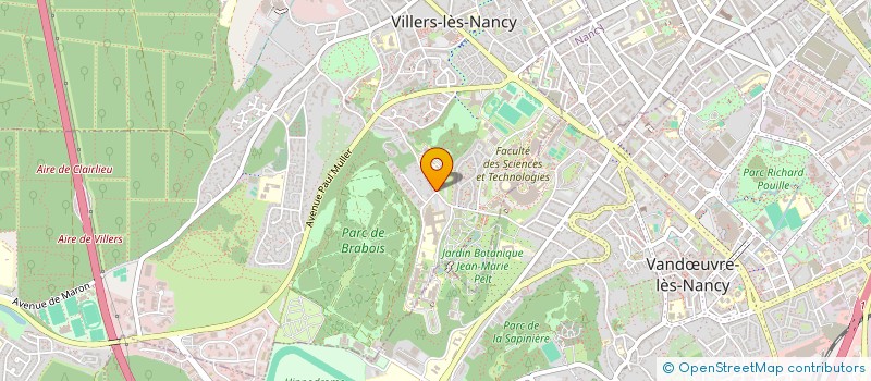 localisation de l'entreprise SCI LA CAF à VILLERS-LES-NANCY