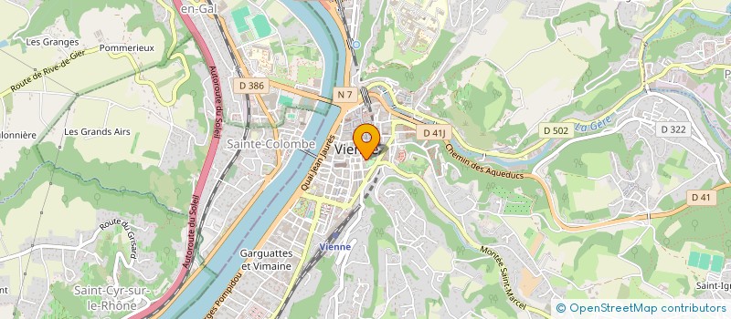 localisation de l'entreprise SCI LA CAGNA à VIENNE
