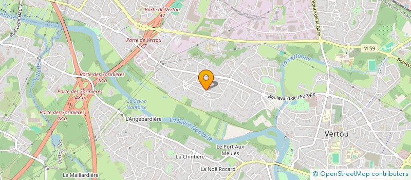 localisation de l'entreprise SCI LA CAGNOTTINE  VERTOU