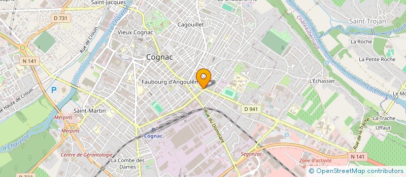 localisation de l'entreprise SCI LA CAILLE à COGNAC