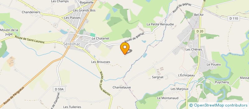 localisation de l'entreprise SCI LA CAILLE à SEREILHAC