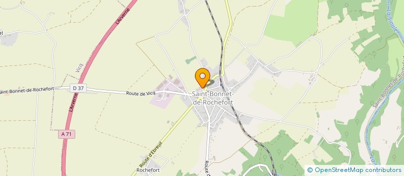 localisation de l'entreprise SCI LA CAILLE à SAINT-BONNET-DE-ROCHEFORT