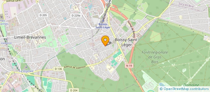 localisation de l'entreprise SCI LA CAILLERE à BOISSY-SAINT-LEGER