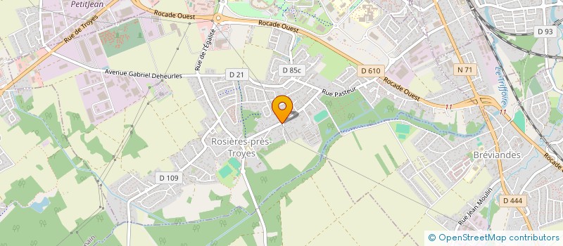 localisation de l'entreprise SCI LA CAILLOTINE  ROSIERES-PRES-TROYES