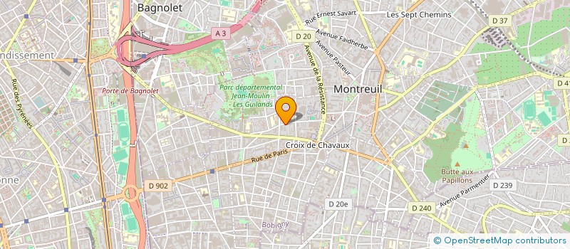 localisation de l'entreprise SCI LA CAILLOU à MONTREUIL