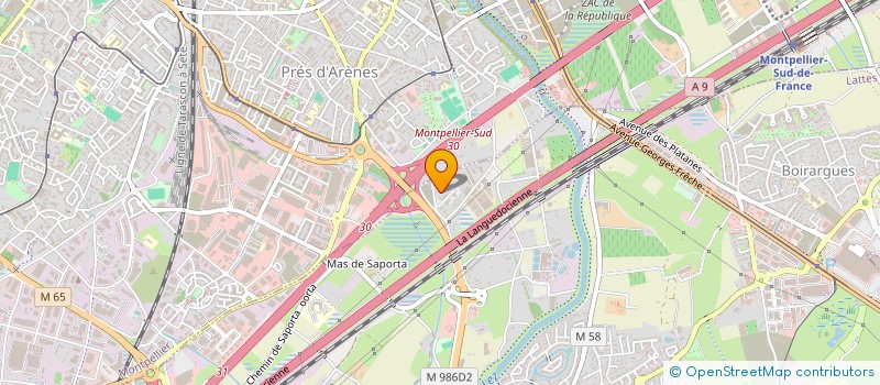 localisation de l'entreprise SCI LA CALADE à LATTES