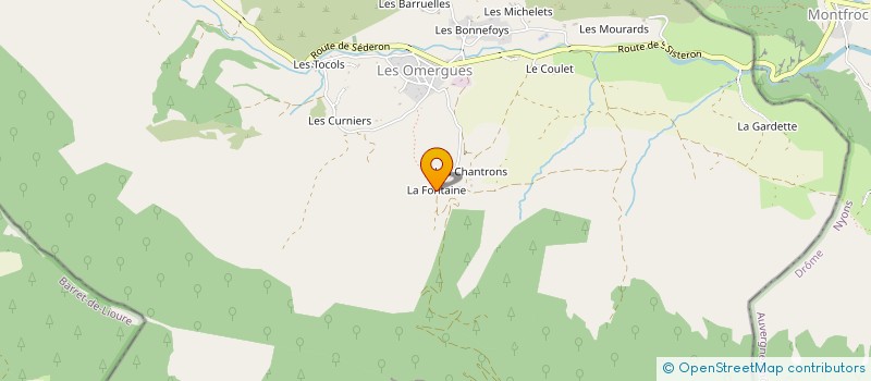 localisation de l'entreprise SCI LA CALADE  BEVONS