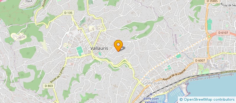 localisation de l'entreprise SCI LA CALADE à VALLAURIS