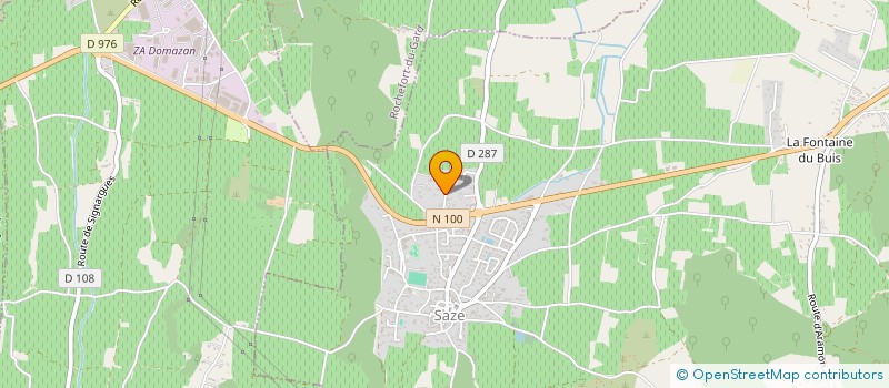 localisation de l'entreprise SCI LA CALADE  SAZE